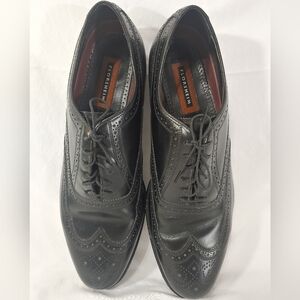 Good Condition Florsheim Wingtip Brogue Oxfords Black Men's 13